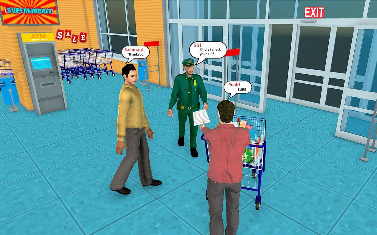 Supermarket Shopping Game 3D screenshot
