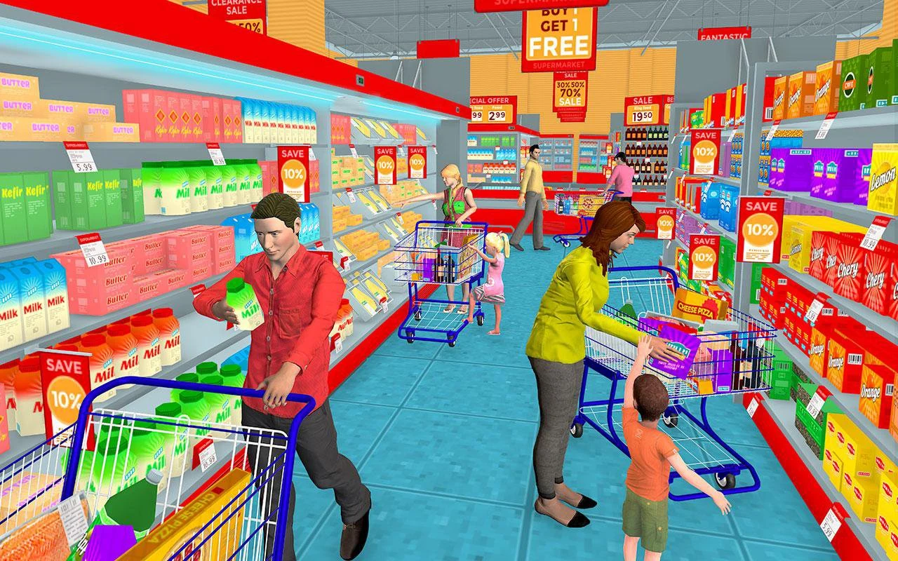 Supermarket Shopping Game 3D screenshot